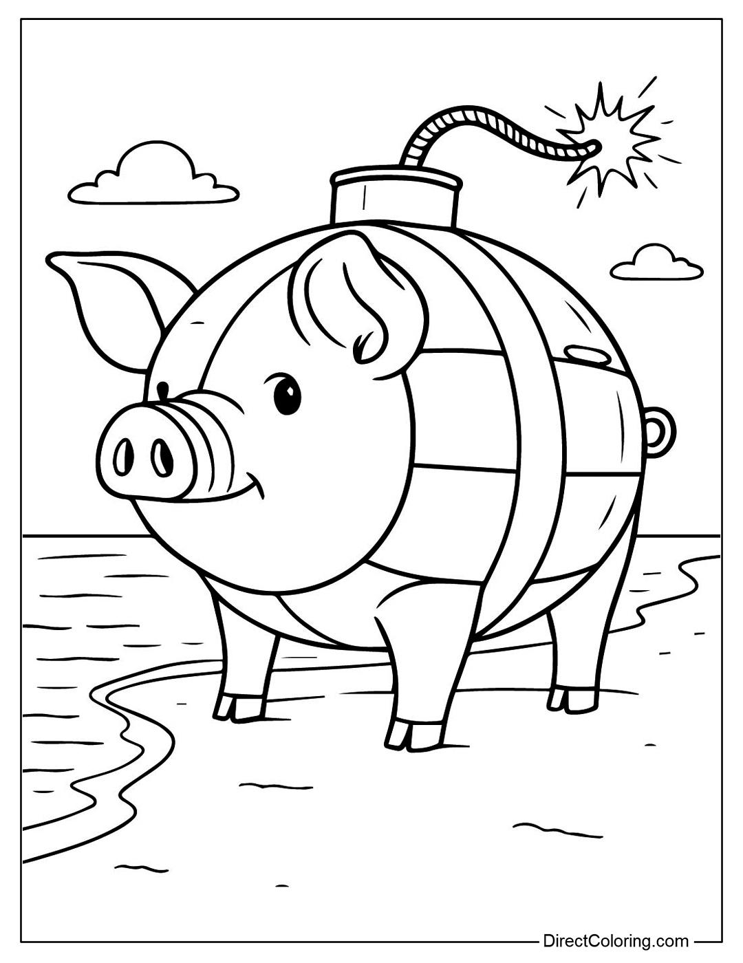 Svinino Bombondino Coloring Page